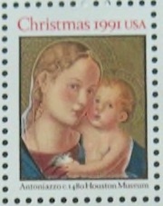 Madonna & Child Christmas / Book of 20 - Commemorative Stamp 1991
