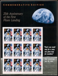 25th Anniv-1st Moon Landing 