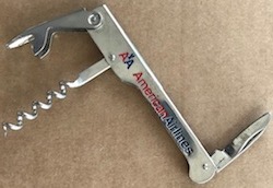 Cork Screw Foldable / American Airlines  -  made in Italy